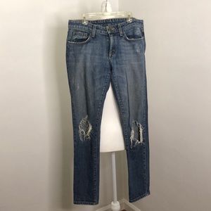 Carmar LF Stores Denim Distressed Boyfriend Jeans